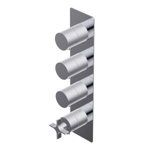 DIAMETRO35 CROSS MITIGEUR THERMOSTATIQUE ENCASTRÉ POUR DOUCHE CHROME