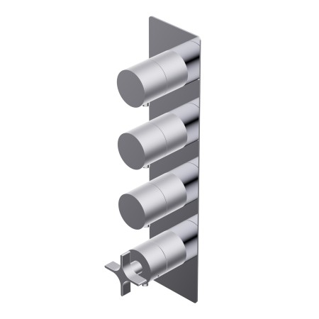 DIAMETRO35 CROSS MITIGEUR THERMOSTATIQUE ENCASTRÉ POUR DOUCHE CHROME