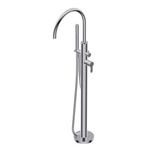 DIAMETRO35 ELEGANCE COLONNE BORD DE BAIGNOIRE AU SOL CYGNE CHROME