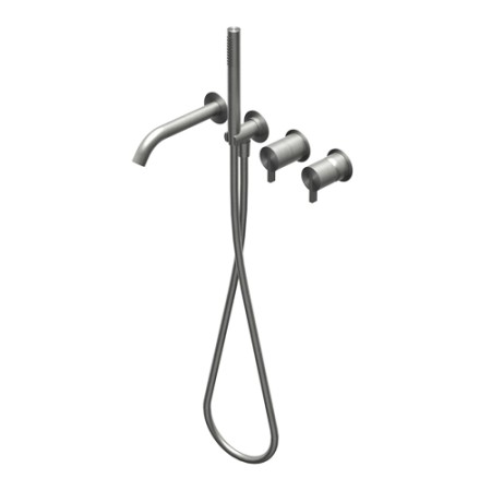 DOT316 ROUND MITIGEUR ENCASTRÉ POUR BAIGNOIRE EN INOX
