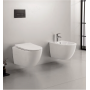 FISSORE.com ENSEMBLE FLY VASQUE + BIDET SUSPENDU SANS BRIDE COMPRENDANT UN COUVERCLE SOFT CLOSE