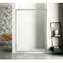 GRANDE NICHE 1 PORTE COULISSANTE PROFIL CHROME VERRE TRANSPARENT