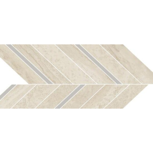 MYSTONE TRAVERTINO NAVONA MOSAICO FRECCIA 19,8x52,1