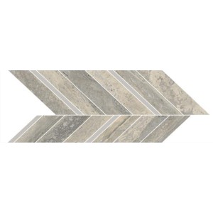 MYSTONE TRAVERTINO SILVER MOSAICO FRECCIA 19,8x52,1