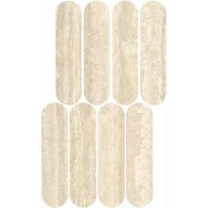 MYSTONE TRAVERTINO CLASSICO MOSAICO OVALE 20X36.5