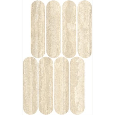 MYSTONE TRAVERTINO CLASSICO MOSAICO OVALE 20X36.5
