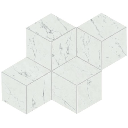 MARVEL STONE MOSAICO ESAGONO CARRARA PURE 30X35 POLI