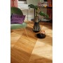 Parquet contrecollé Chêne Adagio Chevron A, LIVE Natural Oil, Brossé