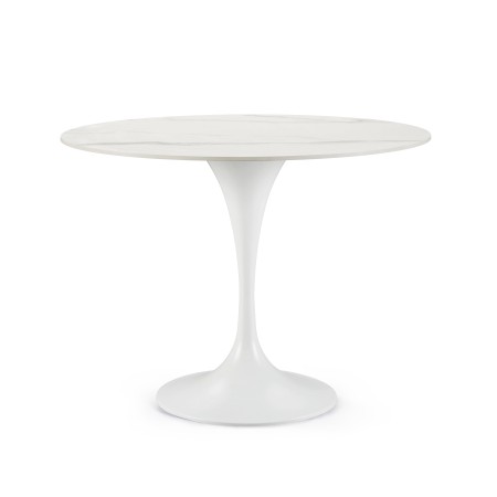 TABLE RONI BLANC/BLANC D100
