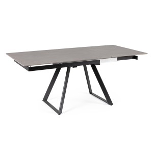 TABLE EXTENSIBLE REETA NOIR/GRIS 120/180X90