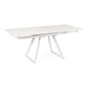 TABLE EXTENSIBLE REETA BLANC/BLANC 120/180X90
