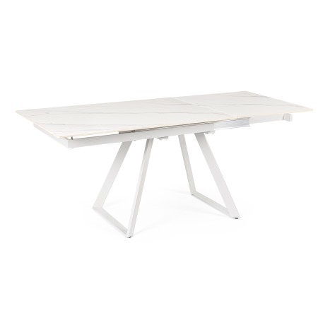 TABLE EXTENSIBLE REETA BLANC/BLANC 120/180X90