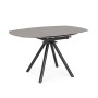 TABLE EXTENSIBLE RAUNI D87/135 NOIR/GRIS