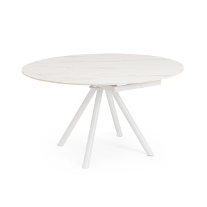TABLE EXTENSIBLE RAUNI BLANC/BLANC D87/135