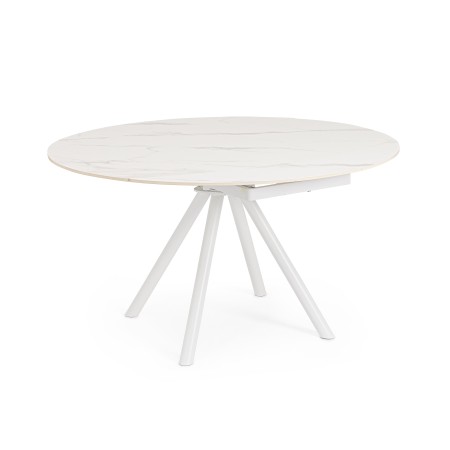 TABLE EXTENSIBLE RAUNI BLANC/BLANC D87/135