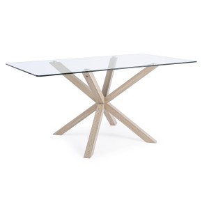 TABLE MAY RECTANGULAIRE PIED NAT L160X90