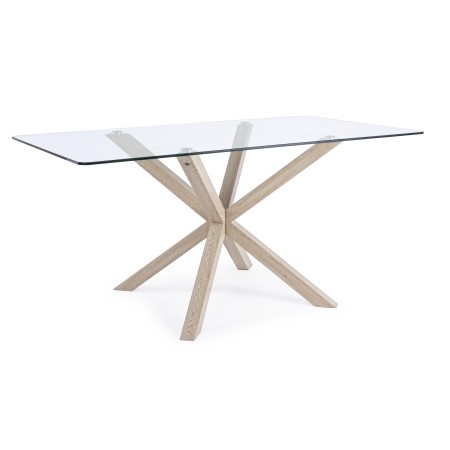 TABLE MAY RECTANGULAIRE PIED NAT L160X90