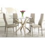 TABLE MAY ROND PIED NATUREL D114