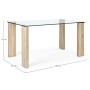 TABLE NEW ARLEY NATURE L140X80