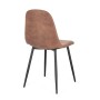 CHAISE NEW IRELIA NOIR/MICROF.COGNAC