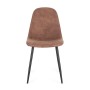 CHAISE NEW IRELIA NOIR/MICROF.COGNAC