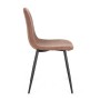 CHAISE NEW IRELIA NOIR/MICROF.COGNAC