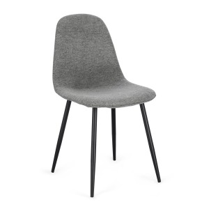 CHAISE NEW IRELIA NOIR GRIS FONCÉ
