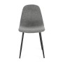 CHAISE NEW IRELIA NOIR GRIS FONCÉ