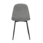 CHAISE NEW IRELIA NOIR GRIS FONCÉ