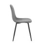 CHAISE NEW IRELIA NOIR GRIS FONCÉ