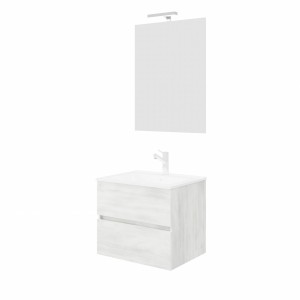 EASY COMPOSIZIONE ROVERE BIANCO CM 60 P45 H50