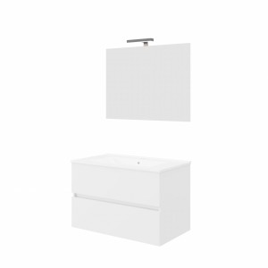 EASY COMPOSIZIONE BIANCO LUCIDA DA 80CM P45 H50