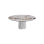 TABLE ATRIUM KERAMIK ROUND - BASE FUMÉE PIANO EN MARMO CÉRAMIQUE MAKALU Ø 158xh73,5
