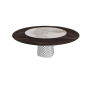 copy of TABLE ATRIUM KER-WOOD ROUND Ø180x74,5H - FUMÉ/CHÊNE