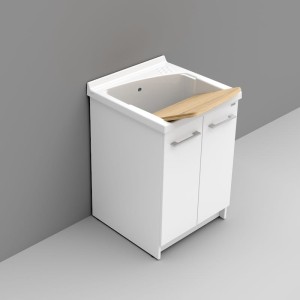 REVINE LAVATOIO PER MOBILE 61X61 - BLANC