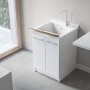 REVINE LAVATOIO PER MOBILE 61X61 - BLANC
