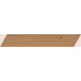 LOG AMBER OAK CHEVRON 7,5X45 MAT
