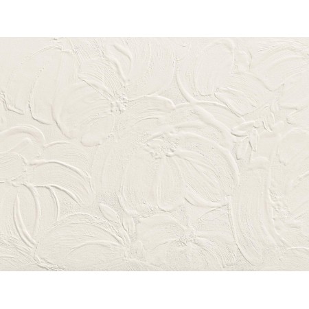 3D WALL PLASTER BLOOM WHITE 50X120 Rectifié