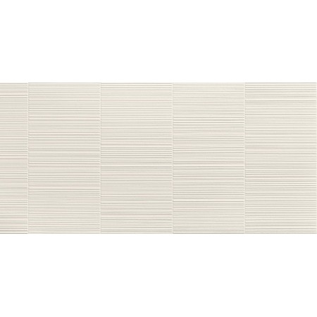 3D WALL PLASTER BARCODE WHITE 50X120 Rectifié