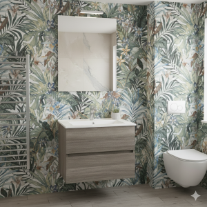EASY COMPOSIZIONE ROVERE FUMO DA 80CM P45 H50