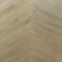 Parquet contrecollé Chêne, Chevron Hongrois 30, Fumé GREY, 15-4x102x520mm