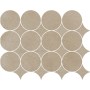 SLOW SABBIA MOSAICO CIRCOLARE 32.1x41.6 MAT