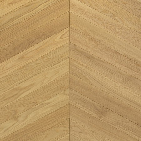 Parquet contrecollé Chêne Naturel à Bâtons Rompus, Brossé, Vernis UV, Choix Ab, 11-4x90x510mm