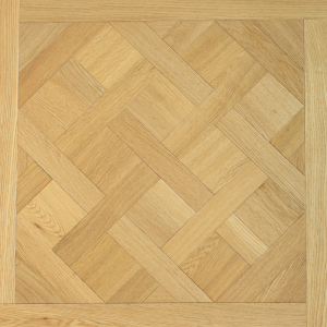 Parquet contrecollé Chêne Européen, Quadrotta, Décor, Brossé, Vernis UV, Naturel, Choix Ab