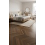 Parquet contrecollé Agap Chêne Thermotraité, Épi Italien, Vernis à l'Eau UV, 4-11x70x490