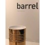 KERASAN ARTWORK LAVABO AUTONOME EN BARIL BLANC/OR