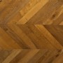 Parquet contrecollé 2 Couches Chêne Verni UV Chevron Français 45°