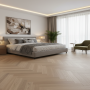 Parquet contrecollé Rovere Andante, Spina Italiana, Sbiancato, Scelta Live Matt Plus, 10,5x790x137