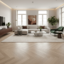 Parquet contrecollé Rovere Andante, Spina Italiana, Sbiancato, Scelta Live Matt Plus, 10,5x790x137