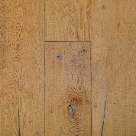 Parquet contrecollé Chêne Mielé, Brossé, Raboté, Vernis à l'eau, Choix Cde, 14-4x220x2200